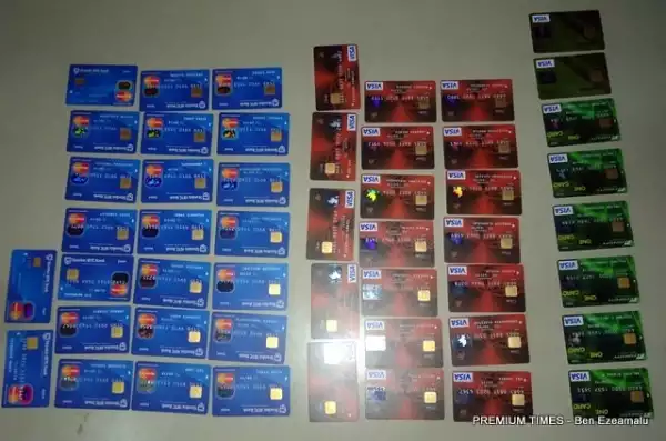 Photos: Man Arrested With 108 ATM Cards At Lagos Airport